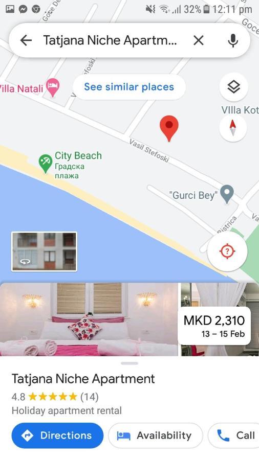 Tatjana Niche apartman Ohrid Bagian luar foto